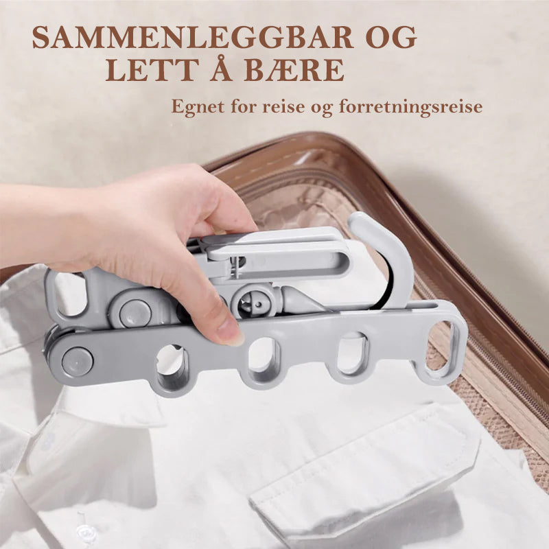 Sammenleggbare reisekleshengere