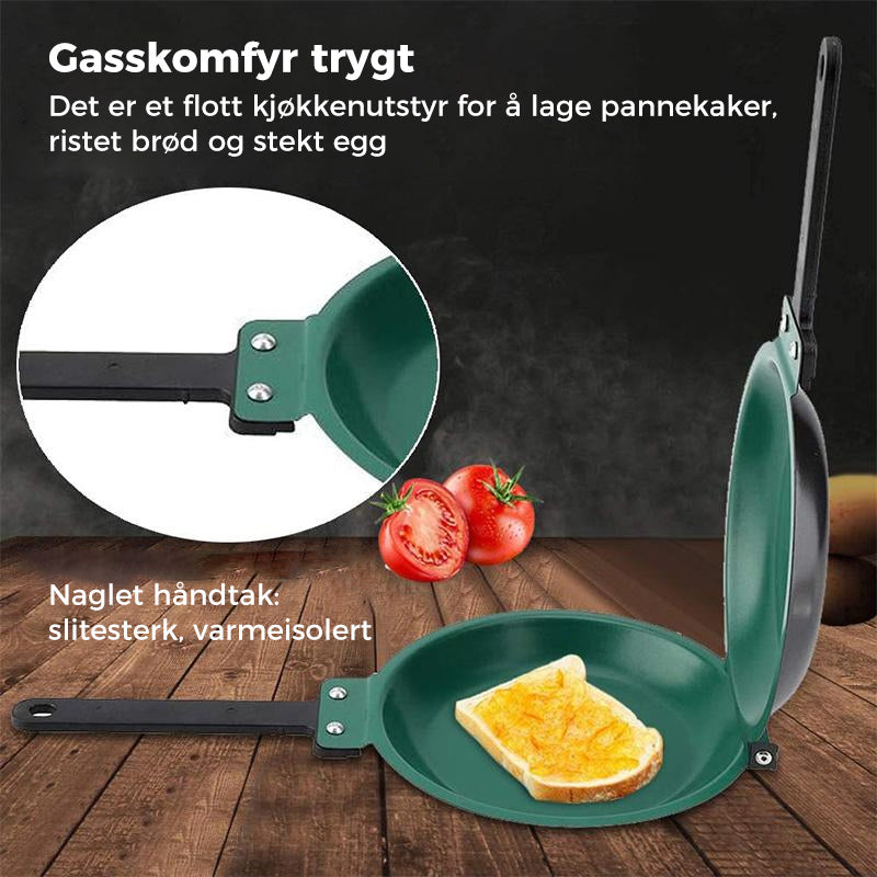 Dobbel side stekepanne