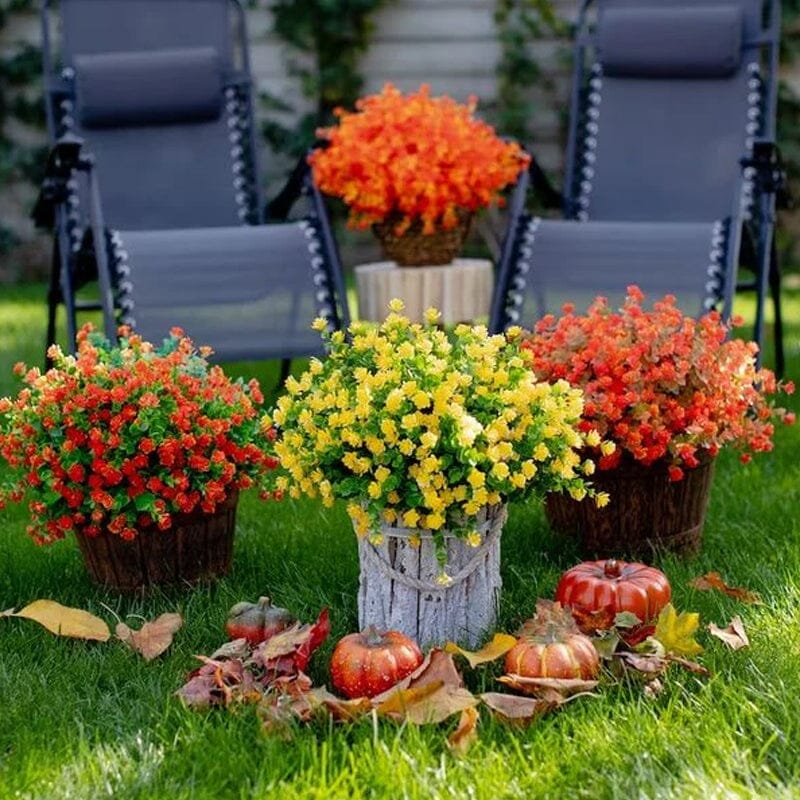 Utendørs kunstige blomster