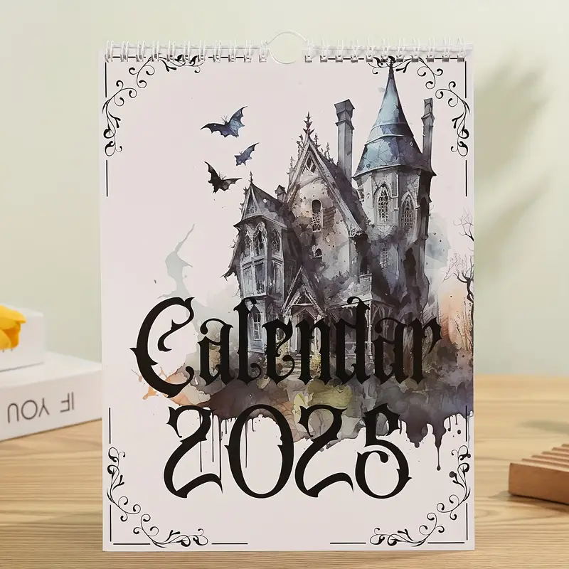 2025 Vintage Gothic Castle Theme Veggkalender