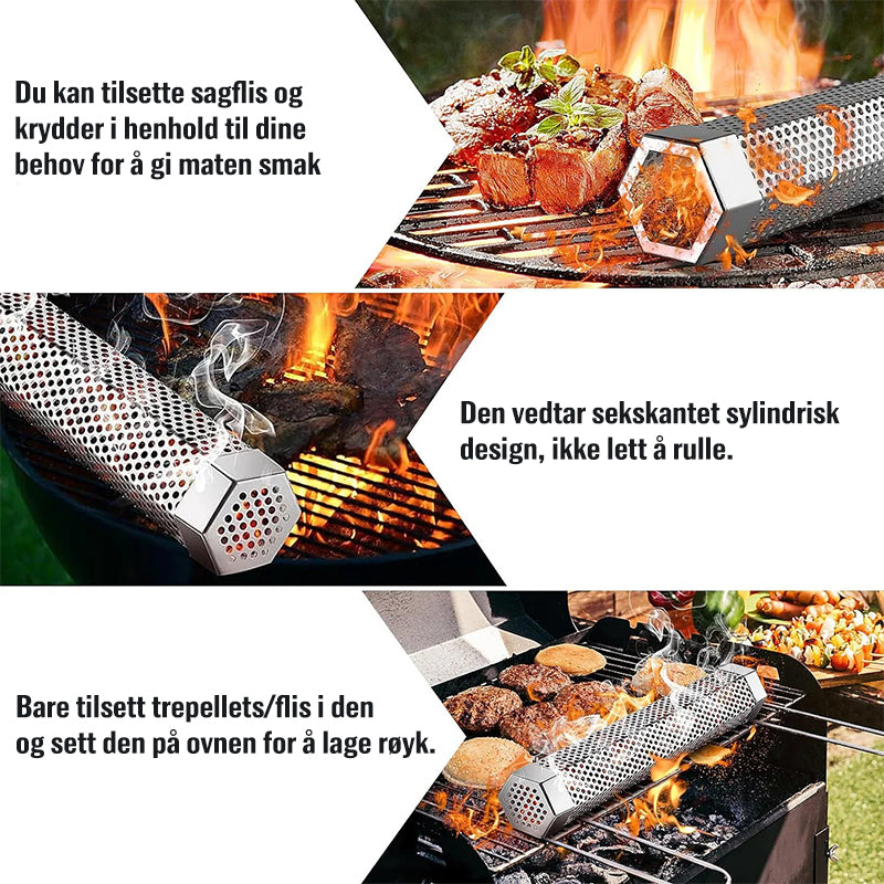 12' Pellet Smoker Tube for alle griller eller røykere