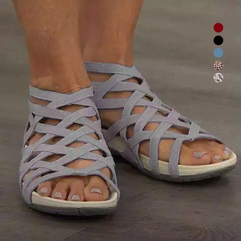 Round Toe Hollow Roman Gladiator Sandaler