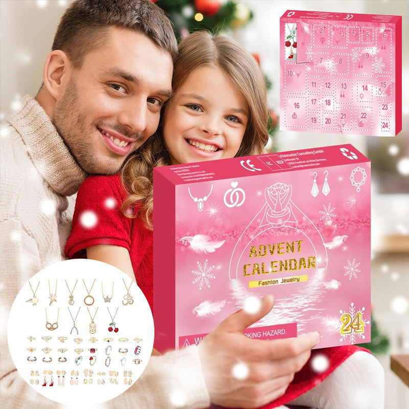 Jule-adventskalender Blindboks Smykker 24-delers sett